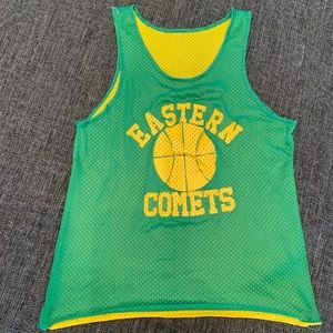 Vintage reversible basketball mesh tank
